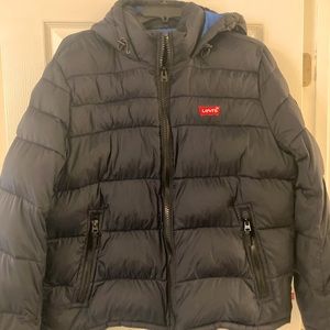Levi’s Mens Puffer Jacket Navy Blue XL -Like new, worn once.